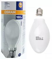 Лампа Газоразрядная OSRAM ДРВ HWL 160W 225V E27 3100lm d76x168 Лампа ртутная Дневной белый свет, уп. 1шт