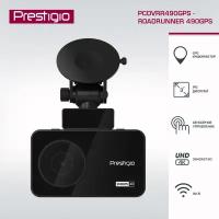 Видеорегистратор Prestigio 4K PCDVRR490GPS с CPL-антибликовым фильтром, WI-FI, ночной съёмкой, суперконденсатором