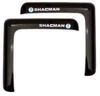 Дефлектор окон 2 шт. SHAANXI-SHACMAN 2013-, накладной, скотч 3М, дымчатый / Шакман Сх3256