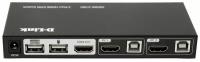 KVM переключатель D-Link DKVM-210H/A1A, 2-портовый KVM-переключатель с портами HDMI и USB