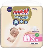 Подгузники GOO.N Premium, 1/NB, 2-5 кг, 20 шт