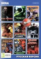 Сборник игр 9 в 1 AC-9001 Spider-Man / X-Men 2 / MAximum Carnage / Incredible Hulk / Punisher Русская Версия (16 bit)