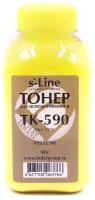 Тонер булат s-Line TK-590Y для Kyocera FS-C5250 (Жёлтый, банка 90 г)