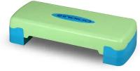 Степ-платформа для аэробики 2 уровня INDIGO IN171 68*28*10/15 см Сине-зеленый