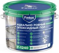 Эпоксидный наливной пол без запаха черный эмаль быстросохнущая с гидроизоляционным эффектом глянцевый Finlux F-1240 Platinum Финлюкс Ф-1240 Платинум