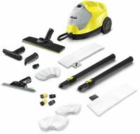 Пароочиститель Karcher SC 4 EasyFix + аксессуары VELER: 1 салфетка для пола, 2 обтяжки для ручной насадки, 4 щёточки, насадка для мойки окон