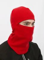 Балаклава мужская зимняя флисовая RAY, подшлемник зимний, маска ветрозащитная (шлем) флис, красный