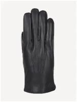 Перчатки FABRETTI, демисезон/зима, натуральная кожа, подкладка, размер 8, черный