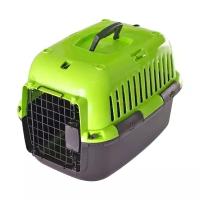 Клиппер-переноска для кошек и собак Fauna International Explorer Splash 32х32х49 см зеленый/черный