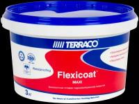 Готовое гидроизоляционное эко покрытие Terraco Flexicoat Maxi 3 кг